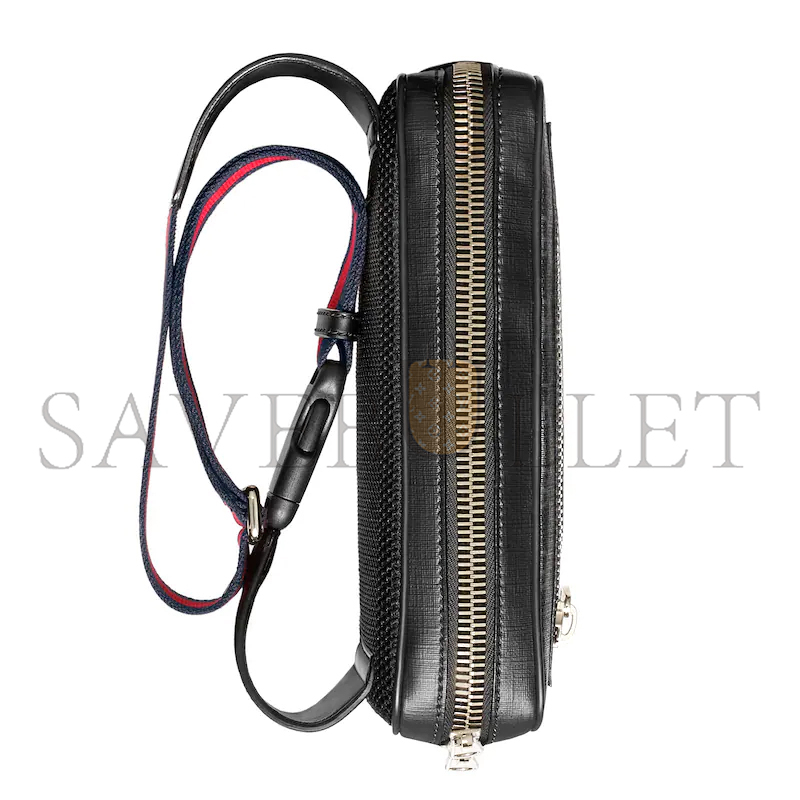 GUCCI GG BLACK SMALL BELT BAG ‎474293 (24*14*5.5cm)